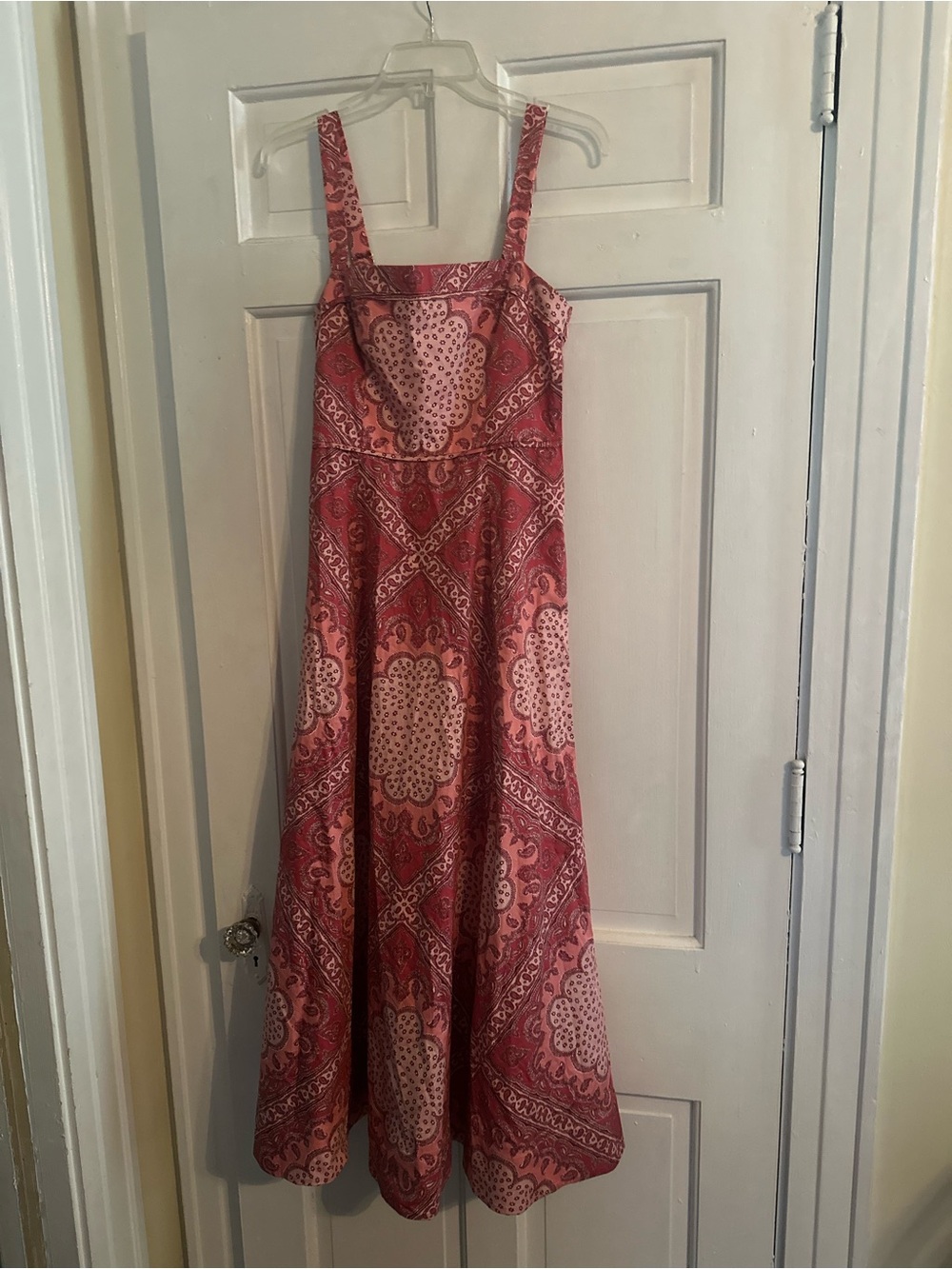 Hill House - The Ezra Dress in Berry Paisley Scarf